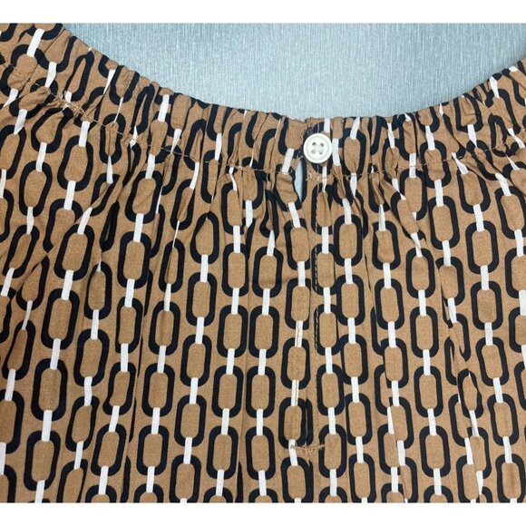 LOFT WOMEN GEO FLUTTER SLEEVE TOP LARGE - Picture 11 of 16